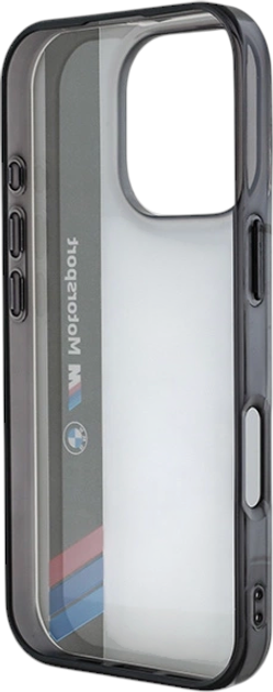 Панель BMW Motosport IML Vertical Stripe для Apple iPhone 16 Pro Gray (BMHCP16L23HTFEG) - зображення 7