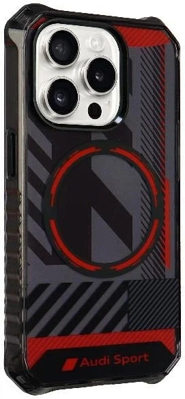 Панель Audi IML Sport MagSafe для Apple iPhone 15 Pro Black (AU-IMLMIP15P-RSQ/D2-BK) - зображення 3
