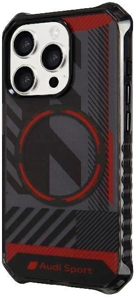 Etui Audi IML Sport MagSafe do Apple iPhone 15 Pro Max Black (AU-IMLMIP15PM-RSQ/D2-BK) - obraz 2