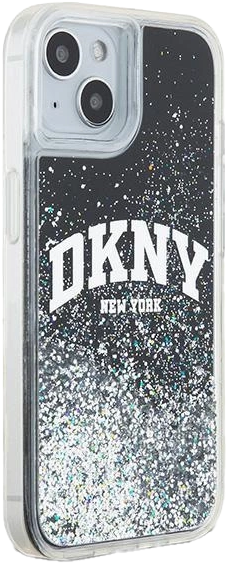 Etui DKNY Liquid Glitter Big Logo do Apple iPhone 13/14/15 Black (3666339270711) - obraz 4