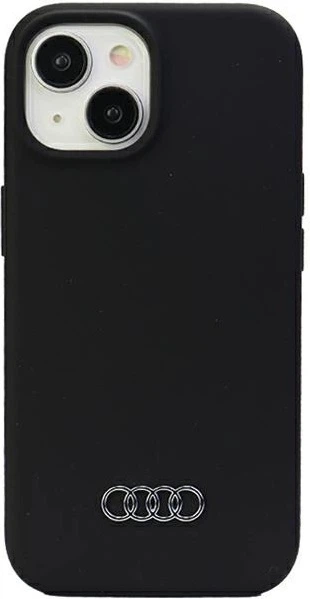 Etui Audi Silicone Case do Apple iPhone 15/14/13 Black (AU-LSRIP15-Q3/D1-BK) - obraz 1