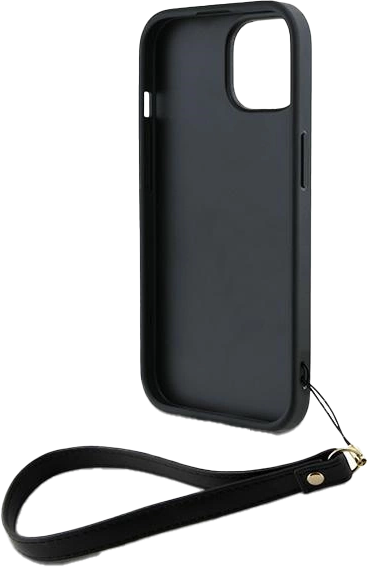 Etui DKNY Wrist Strap Stock Logo do Apple iPhone 13/14/15 Black (3666339264697) - obraz 5