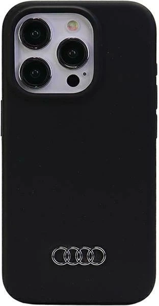 Etui Audi Silicone Case do Apple iPhone 15 Pro Max Black (AU-LSRIP15PM-Q3/D1-BK) - obraz 1