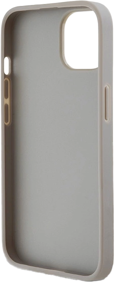Etui DKNY Leather Mono Stripe & Metal Logo do Apple iPhone 13/14/15 Beige (3666339260491) - obraz 7