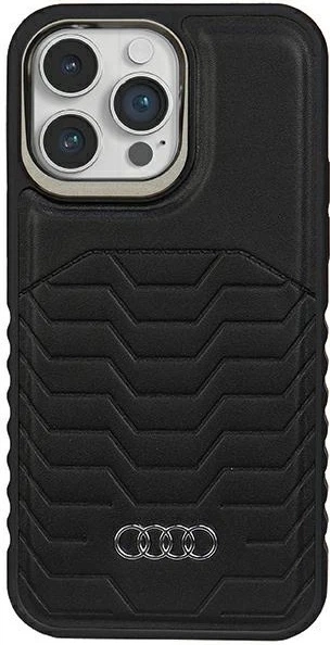 Etui Audi Synthetic Leather MagSafe do Apple iPhone 14 Pro Black (AU-TPUPCMIP14P-GT/D3-BK) - obraz 1