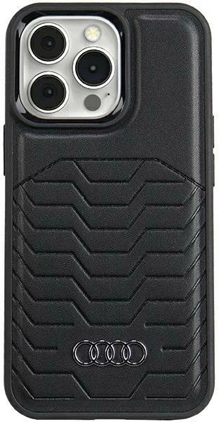Панель Audi Synthetic Leather MagSafe для Apple iPhone 15 Pro Black (AU-TPUPCMIP15P-GT/D3-BK) - зображення 1