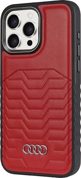 Etui Audi Synthetic Leather MagSafe do Apple iPhone 15 Pro Red (AU-TPUPCMIP15P-GT/D3-RD) - obraz 2