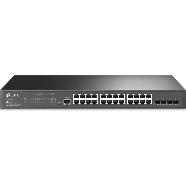 Коммутатор управляемый 24-портовый TP-Link JetStream TL-SG3428 56 Gbps 4xSFP USB2.0 Black - изображение 2