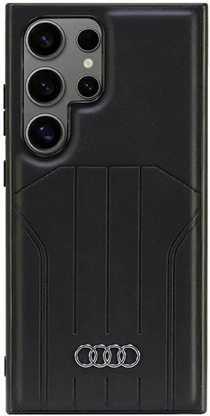 Etui Audi Synthetic Leather MagSafe do Samsung Galaxy S24 Ultra (S928) Black (AU-TPUPCMS24U-Q5/D1-BK) - obraz 1