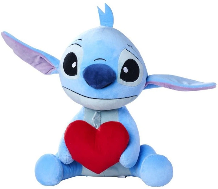 Maskotka Simba Disney Stitch z sercem 50 cm 6315870039 (5400868024654) - obraz 2