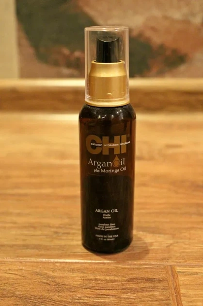 Відновлююча арганова олія для волосся CHI Argan Oil plus Moringa Oil (89 мл) - зображення 4