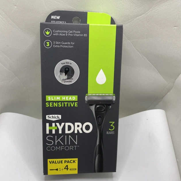 Бритва мужская Schick Hydro Skin Comfort Slim Head Sensitive (1 станок + 4 картриджа) - изображение 9