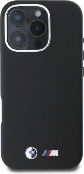 Etui plecki BMW M Smooth Full Wrapped Metal MagSafe Case do Apple iPhone 16 Pro Black (BMHCP16L23PMWK) - obraz 3