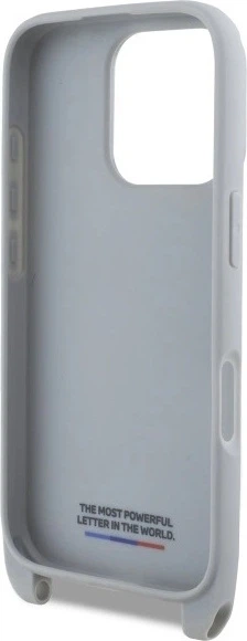 Etui plecki BMW M Edition Carbon Stripe & Strap do Apple iPhone 16 Pro Gray (BMHCP16L23PSCCG) - obraz 6