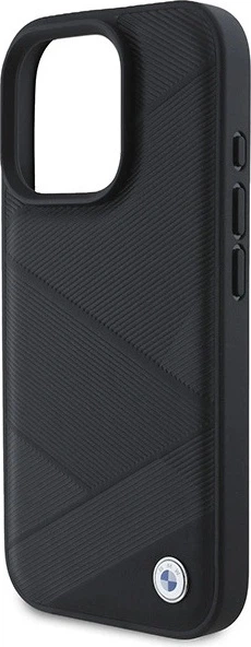 Etui plecki BMW Signature Leather Crossing Lines Pattern do Apple iPhone 16 Pro Black (BMHCP16L23RCGPK) - obraz 6