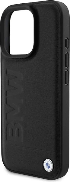 Etui plecki BMW Leather Hot Stamp do Apple iPhone 16 Pro Black (BMHCP16LSLLBK) - obraz 5