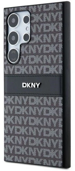 Etui DKNY Leather Mono Stripe & Metal Logo do Samsung Galaxy S24 Ultra Black (3666339287498) - obraz 4