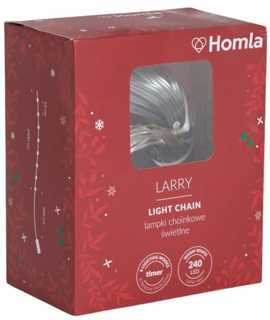 Lampki choinkowe Homla Larry świetlne ciepły biały 240 LED (5904183831183) - obraz 4