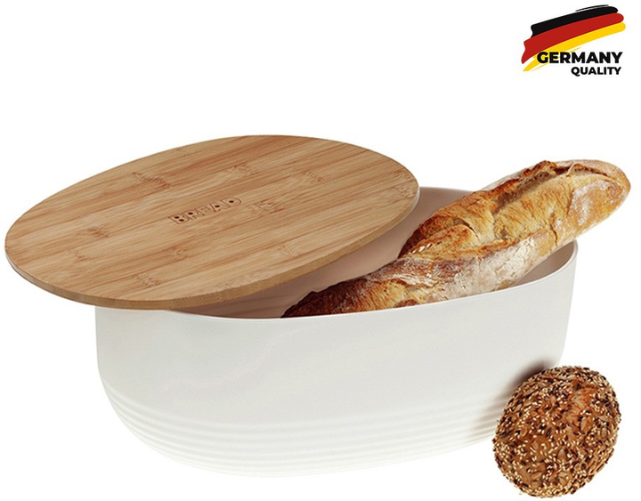 Chlebnik Kela Namur Biały 37.5 x 23 x 14 cm (12060) - obraz 4