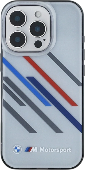 Etui plecki BMW Motosport IML Random Stripes do Apple iPhone 16 Pro Max Gray (BMHCP16X23HTRAG) - obraz 3