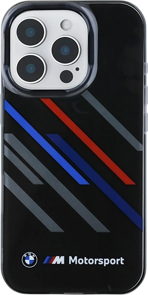 Панель BMW Motosport IML Random Stripes для Apple iPhone 16 Pro Max Black (BMHCP16X23HTRAK) - зображення 3
