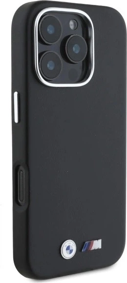 Etui plecki BMW M Smooth Full Wrapped Metal MagSafe do Apple iPhone 16 Pro Max Black (BMHCP16X23PMWK) - obraz 4