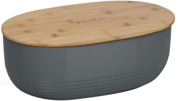 Chlebnik Kela Namur 37.5 x 23 x 14 cm Ciemno-szary (12063) - obraz 1