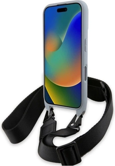 Панель BMW M Edition Carbon Stripe & Strap для Apple iPhone 16 Pro Max Gray (BMHCP16X23PSCCG) - зображення 4