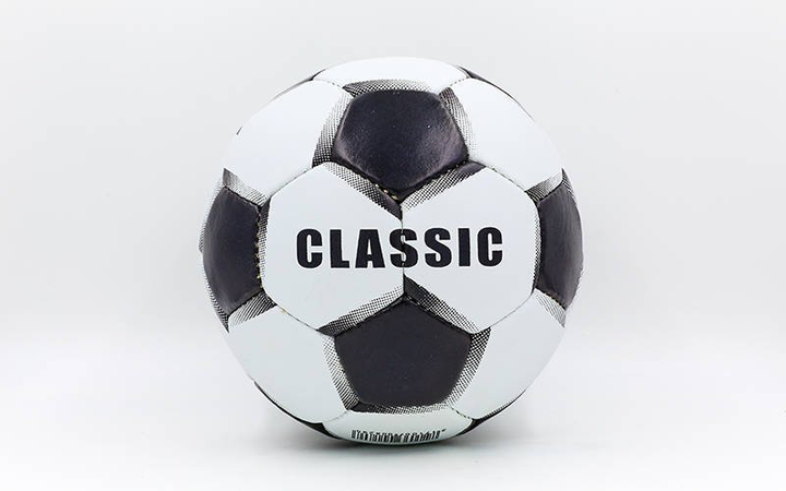 Мяч футбольный Zelart CLASSIC FB380010 No5 PU белый-черный - изображение 2