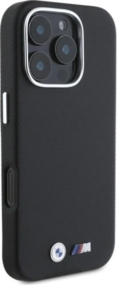 Панель BMW M Edition Kevlar Wrapped Metal для Apple iPhone 16 Pro Max Black (BMHCP16X23PUFWKEV) - зображення 4