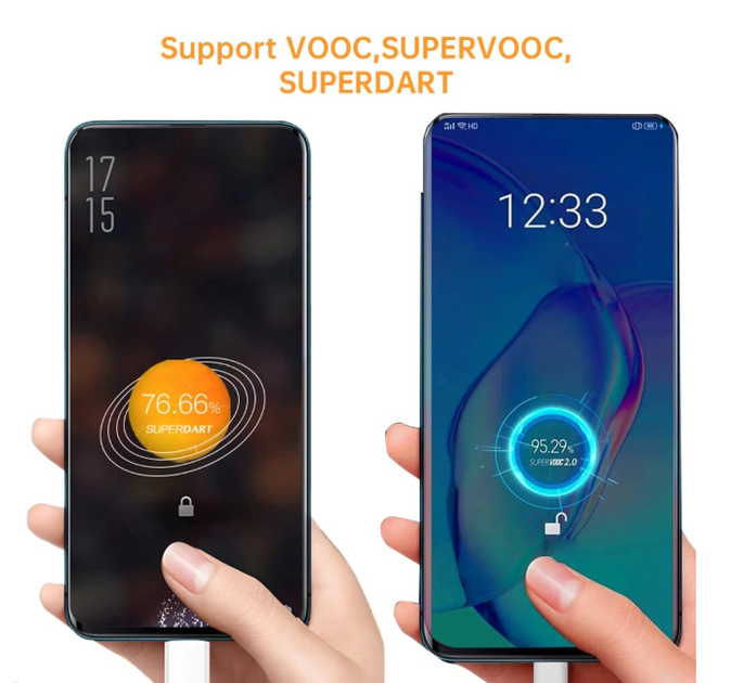 Кабель шнур быстрой зарядки OnePlus USB to Type-C 10A 100W SuperVooc Warp 1,5м Красный - Фото 7 Кабель шнур быстрой зарядки OnePlus USB to Type-C 10A 100W SuperVooc Warp 1,5м Красный - изображение 7