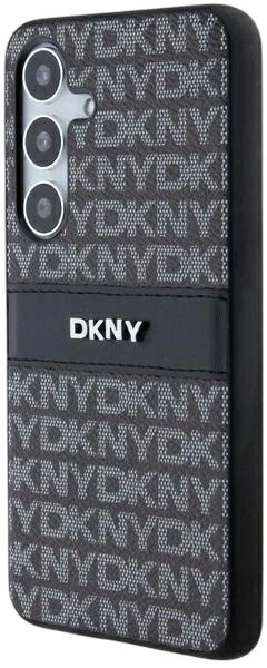 Etui DKNY Leather Mono Stripe & Metal Logo do Samsung Galaxy S24 Black (3666339287474) - obraz 4