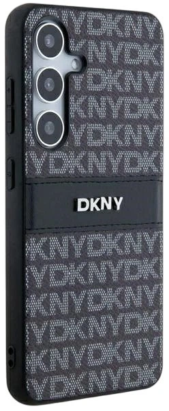 Etui DKNY Leather Mono Stripe & Metal Logo do Samsung Galaxy S24 Black (3666339287474) - obraz 5