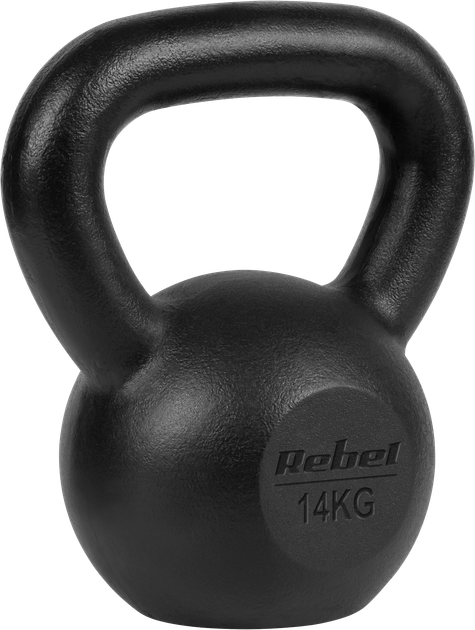 Kettlebell bitumiczny Rebel Active RBA-2323-14 14 kg (5901890111638) - obraz 1