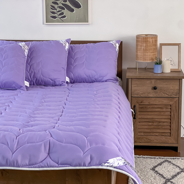 Демісезонна ковдра Floral Lavender / Флорал Лаванде 140х205 см полуторна - изображение 5