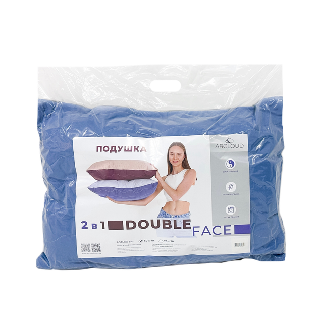 Подушка для сну Double Face / Дабл Фейс 50х70 см Infinity + Gray Dawn - изображение 7