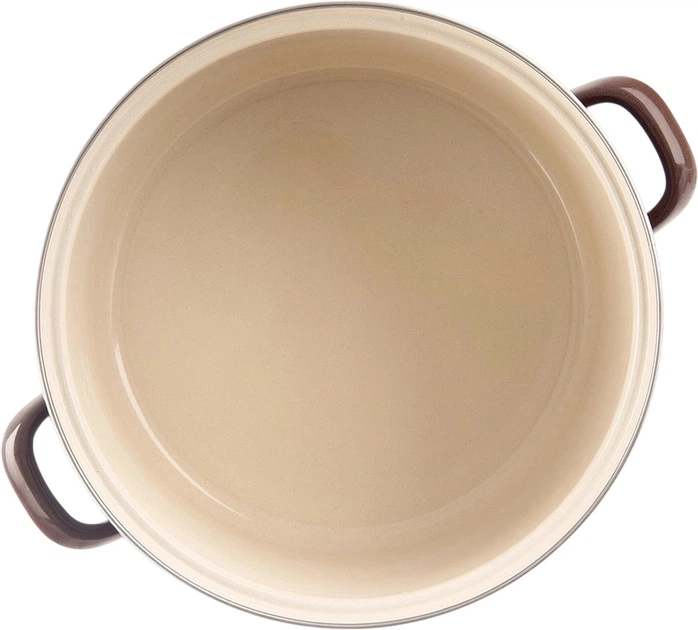 Каструля емальована Orion Brown коричнева 10 л (8592381213046) - зображення 2