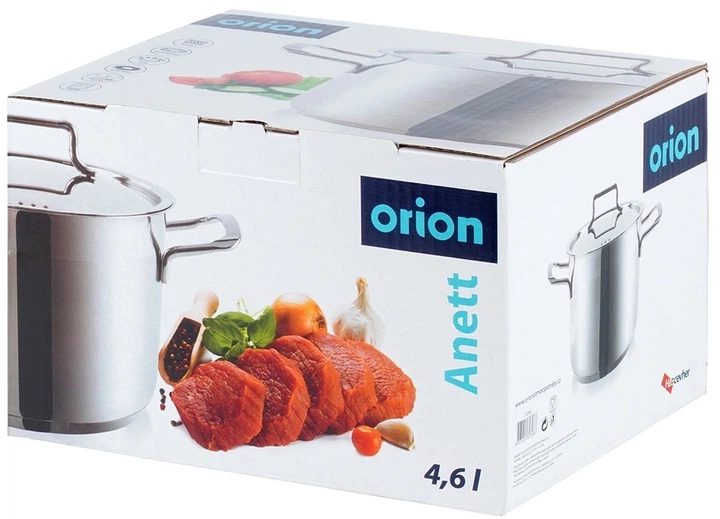 Garnek Orion Anett z pokrywką ze stali nierdzewnej 4.6 l (8697414827266) - obraz 5