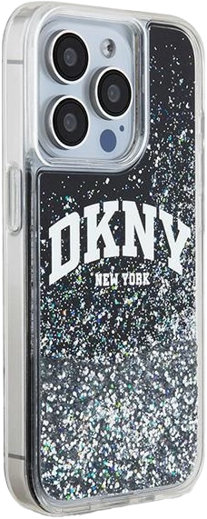 Etui DKNY Liquid Glitter Big Logo do Apple iPhone 14 Pro Max Black (3666339270742) - obraz 4