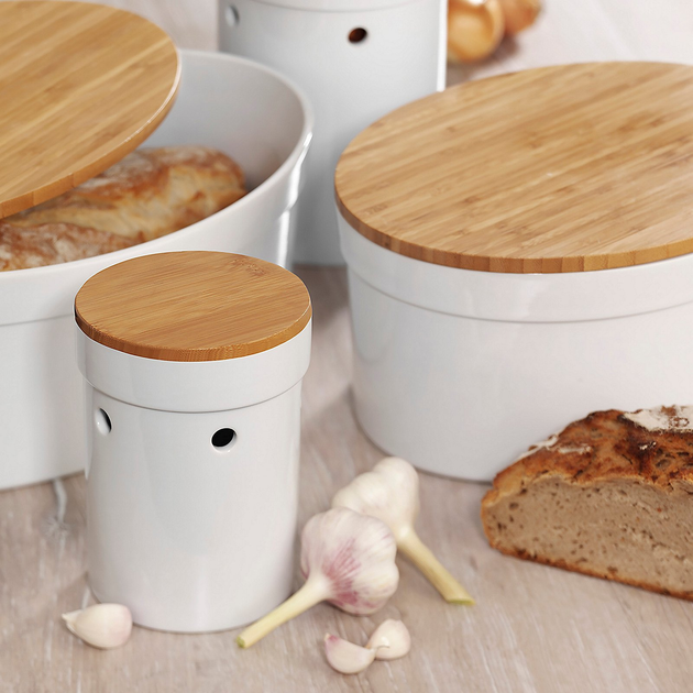 Chlebnik Kela Salena Biały 36.5 x 23.5 x 14 cm (12060) - obraz 2