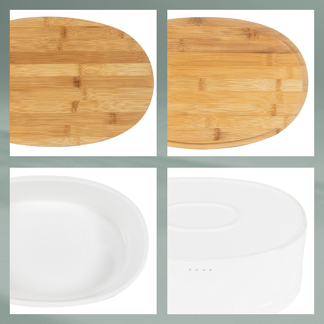 Chlebnik Kela Salena Biały 36.5 x 23.5 x 14 cm (12060) - obraz 6