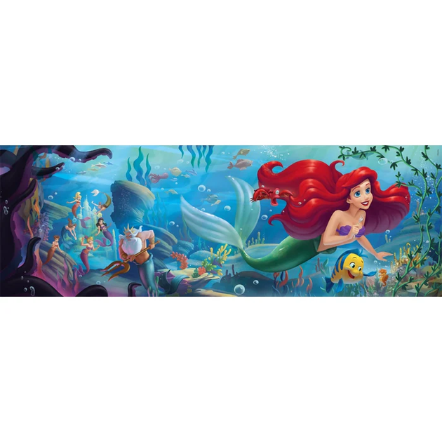 Пазл Clementoni Русалонька Дісней Disney The Little Mermaid - 1000 елементів (8005125398935) - Фото 2 Пазл Clementoni Русалонька Дісней Disney The Little Mermaid - 1000 елементів (8005125398935) - зображення 2