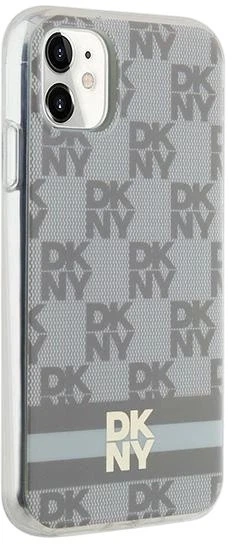 Панель DKNY IML Checkered Mono Pattern & Printed Stripes MagSafe для Apple iPhone 11 / Xr Beige (3666339269395) - зображення 4
