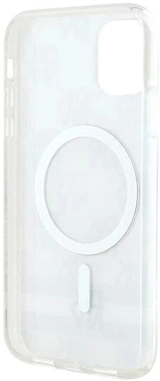 Панель DKNY IML Checkered Mono Pattern & Printed Stripes MagSafe для Apple iPhone 11 / Xr Beige (3666339269395) - зображення 6