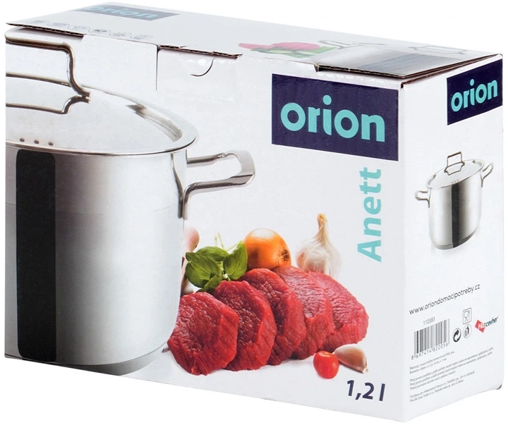 Garnek Orion Anett z pokrywką ze stali nierdzewnej 1.2 l (8697414822056) - obraz 5