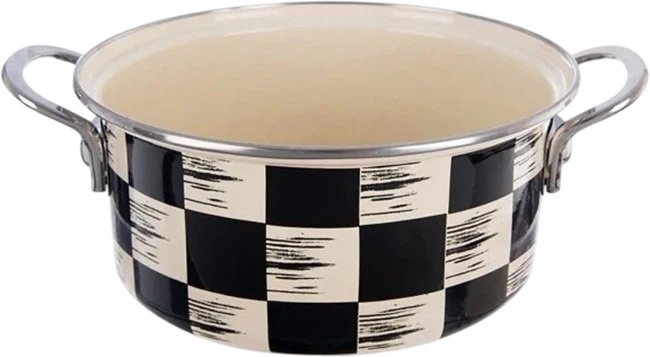 Каструля емальована Orion Szachownica 2.2 л (8592381207007) - зображення 1