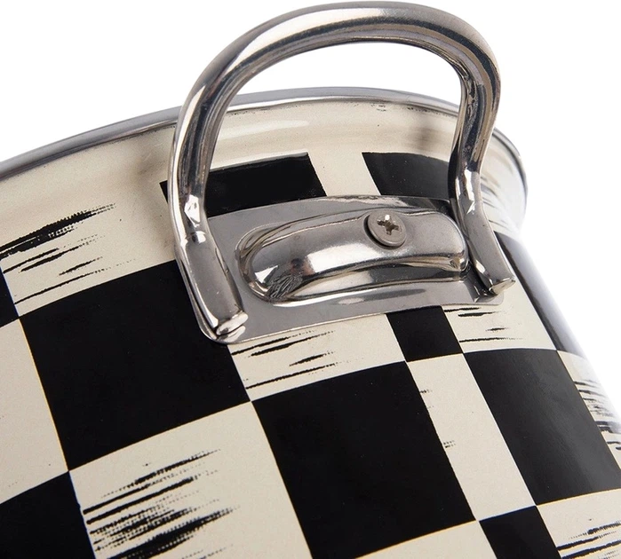 Каструля емальована Orion Szachownica 2.2 л (8592381207007) - зображення 2