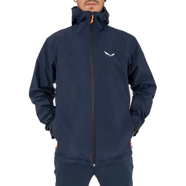 Куртка Salewa Puez Aqua 4 PTX 2.5L Mns 3962 темно-синя M чоловіча - изображение 4