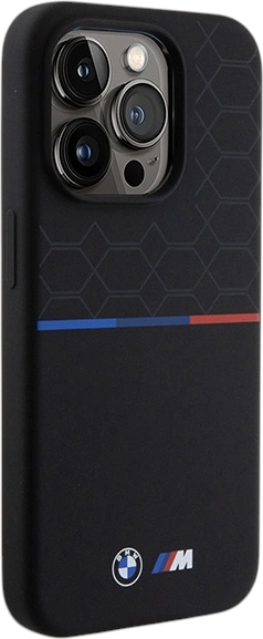 Etui plecki BMW M Silicone Pattern MagSafe do Apple iPhone 15 Pro Black (BMHMP15L22SMPK) - obraz 4