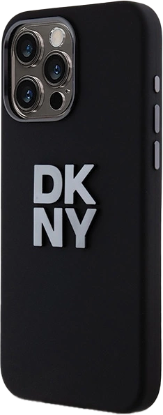 Etui DKNY Liquid Silicone Metal Logo do Apple iPhone 15 Pro Black (3666339265311) - obraz 2